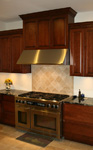 St Louis Kitchen Cabinets Kitchen Remodeling - Custom Kitchen Hood Cherry Raised Panel