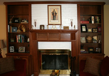 St Louis Kitchen Cabinets - Fireplace Hearth Bookcases
