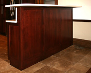 St Louis Kitchen Cabinets - Bar Height Raised Panel Cabinet Back
