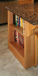 St Louis Kitchen Cabinets - Island end open bookcase cabinet