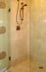 Custom Tile Showers - Tile St. Louis - Custom Crema Marble Shower