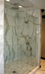 Custom Tile Showers - Tile St. Louis - Bath Remodel Custom marble walk in shower
